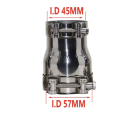 Uitlaat verloopstuk  klemdeel