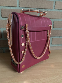 Handtas rose wine red messenger hand/cross body bag