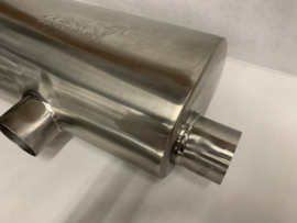 MAX Ultra Straight Flo Performance rvs uitlaat demper 2,5 inch