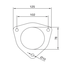 3 inch las  flens set