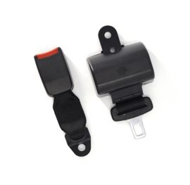 2-Point Lap Retractable Seat Belt  Black