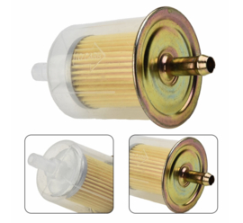 Inline fuel filter doorzichtig