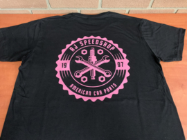 T-shirt american car parts / pink logo