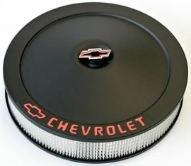 Luchtfilter Chevrolet 14 inch zwart wrinkle