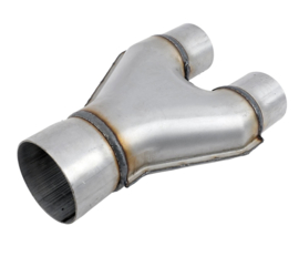Y-Pipe, Exhaust, Steel, Slip-fit Inlet/Outlet