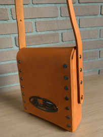 Handtas oranje messenger hand/cross body bag