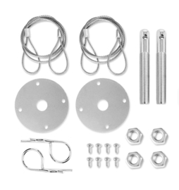 Hood pin kit chroom. Motorkap snel sluiting