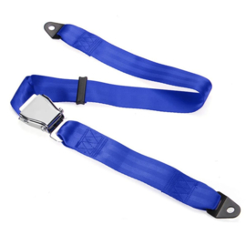 2 Point Airplane Buckle Lap Seat Belts Blue