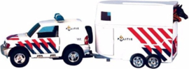 2-Play Mitsubishi Politieauto met Paardentrailer