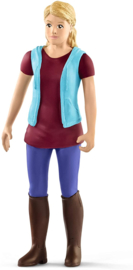 Paardenbox  Arabische Paarden en verzorgster