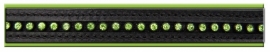 Star hoofdstel Diamond Zwart/Limegroen