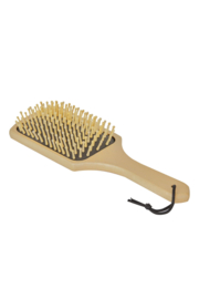 Houten poetsset met tas