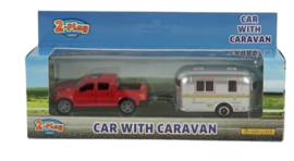 2-Play auto met caravan