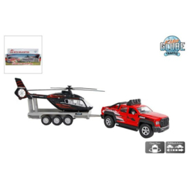 Terreinwagen met Helicopter