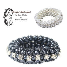 Haarelastiek Crystal parel