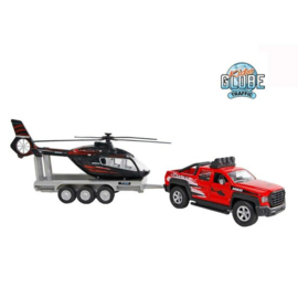 Terreinwagen met Helicopter