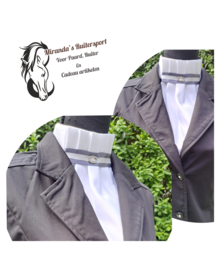 Plastron Harmonica Strap Donkergrijs (3)