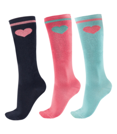 ELT Paardrijsokken Glitter set van 3  31-34 en 35-38