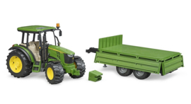 John Deere 5115M met kieptrailer