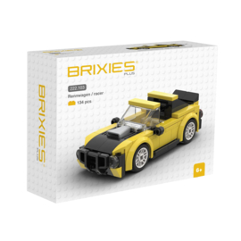 Brixies plus Mini Racewagen Geel