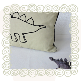 Kussen Stanley Stegosaurus | Dino kussen | 30 x 40 cm