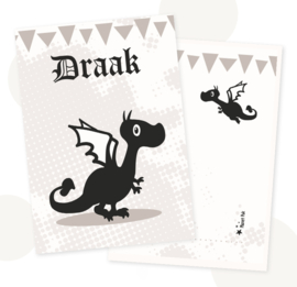 Draakje | A4 Poster / XXL Wenskaart
