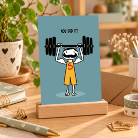 Wenskaart man - You did it!