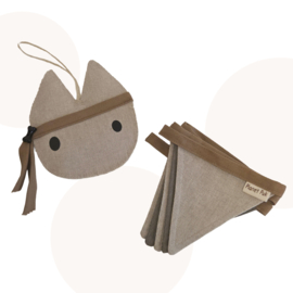 Cadeauset Vlaggenlijn & Snoezig Snoetje – handgemaakte jongenskamer decoratie