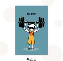 Wenskaart man - You did it!