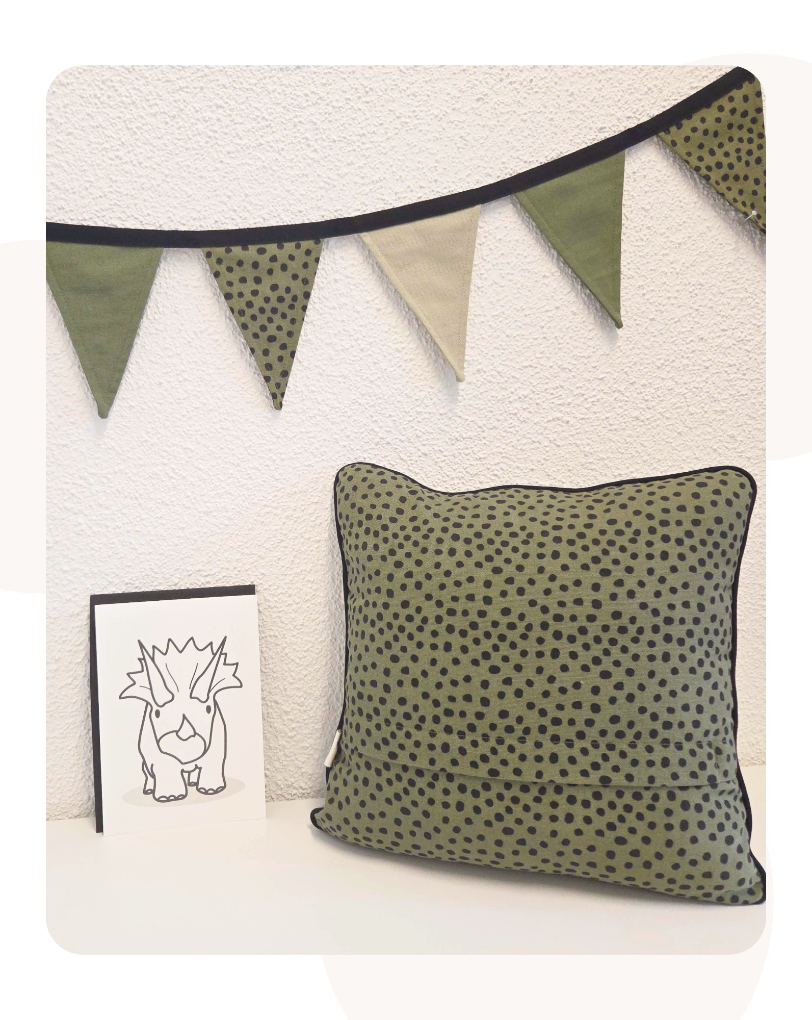 Cadeauset Terry Triceratops - Roaarrr! | Handgemaakt