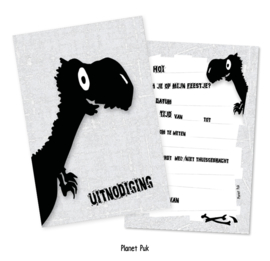 Uitnodiging Tito de T-Rex - Verjaardag | kinderfeestje