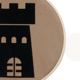 Wandhanger Kasteel - Taupe - 16.5 cm