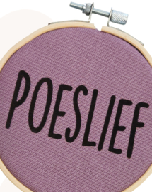 Ronde Wandhanger Poeslief | 11 cm | Mauve