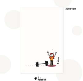Wenskaart vrouw - You did it!