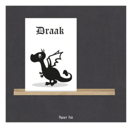 A4 Poster/ kaart Draak