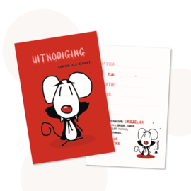 Uitnodigingen Halloweenfeest - 6 tot 12 kaarten inclusief envelop en gratis sluitsticker!