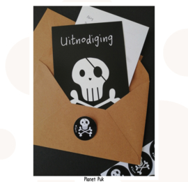 Uitnodiging Piratenfeest  - Verjaardag | Kinderfeestje