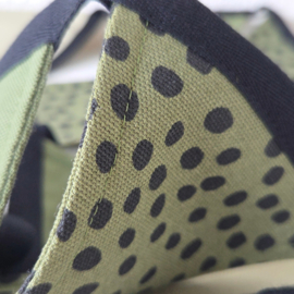 Vlaggenlijn 2 meter - groentinten en stippen