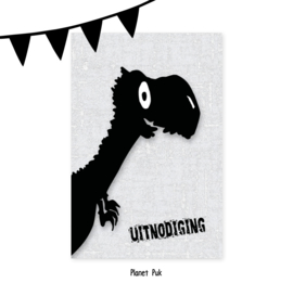 Uitnodiging Tito de T-Rex - Verjaardag | kinderfeestje