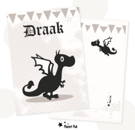 Davey de Draak | A4 Poster / XXL Wenskaart