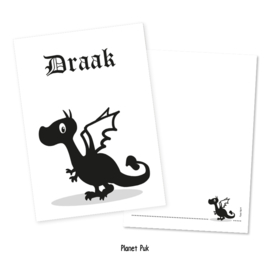 A4 Poster/ kaart Draak