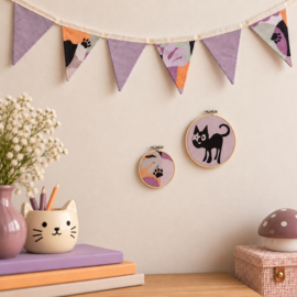 Ronde Wandhanger | Fantasieprint met Pootafdruk | 11 cm