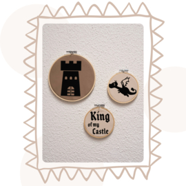 Set van 3 Bamboo ringen - Fantasy | Handgemaakt