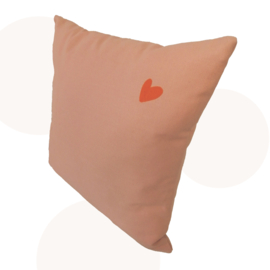 Sierkussen Mimi de poes | Peach | 30 x 30 cm | Sierkussen | Handgemaakt