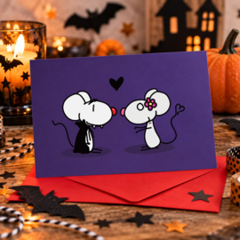 Wenskaart Graaf Dracumuis in Love!