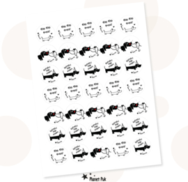 Sluitstickers Teckel | verjaardags-mix