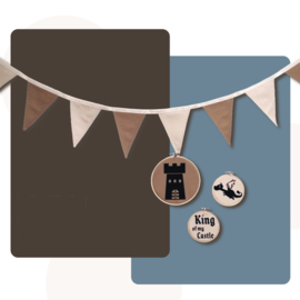 4-Delige Decoratieset - King of my Castle | Jongenskamer