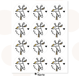 Sluitstickers - Nala de Giraffe
