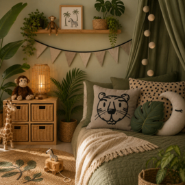 Vlaggenlijn Beige / Taupe - 2 meter