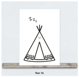 A4 poster/ kaart- Tipi